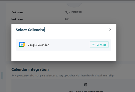 Connect Google Calendar