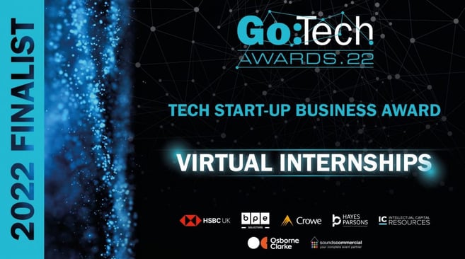 Virtual Internships was featured in Tech Start-up Business Award 2022