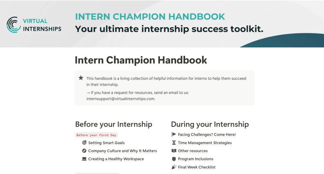 Intern Champion Handbook